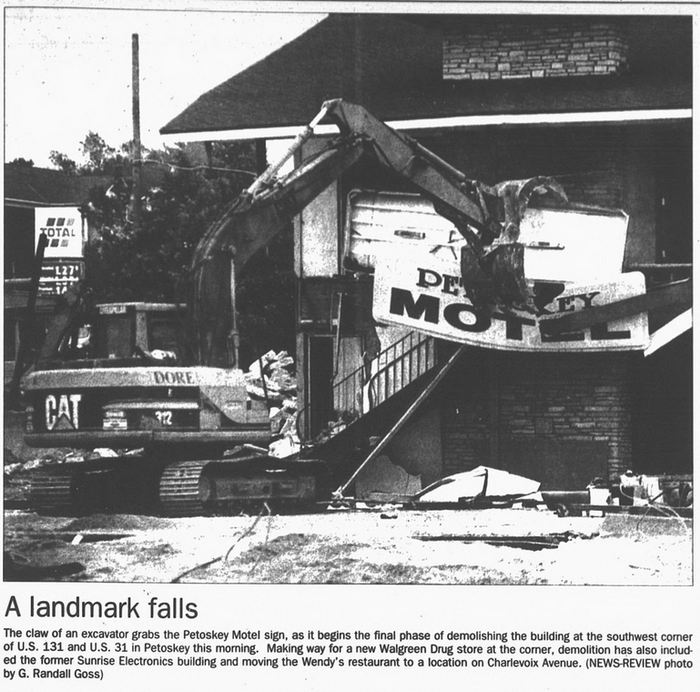 Petoskey Motel (Superior Motel, Petoskey Motor Court) - Aug 199 Demo From Northern Michigan Preserve Site (newer photo)